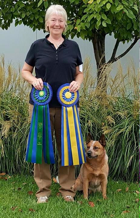 Laura and Rascal- National Specialty High In Trial Obedience